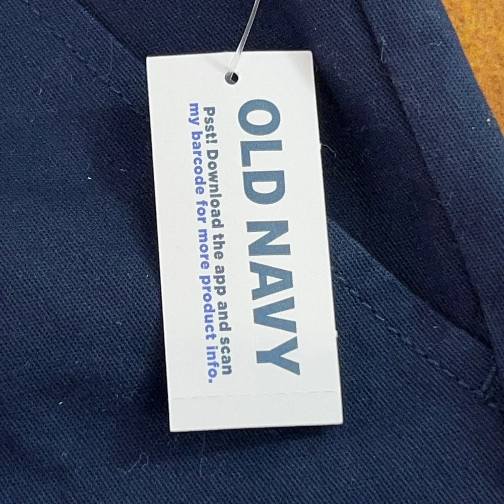 Old Navy Boys XL 14-16 Navy Blue Bermuda Chino Uniform Shorts NWT